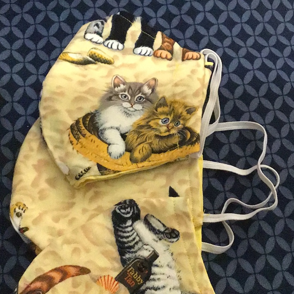 Adjustable, homemade, washable, face mask